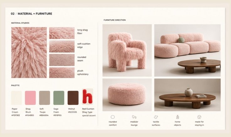 Homey Furniture identity materials