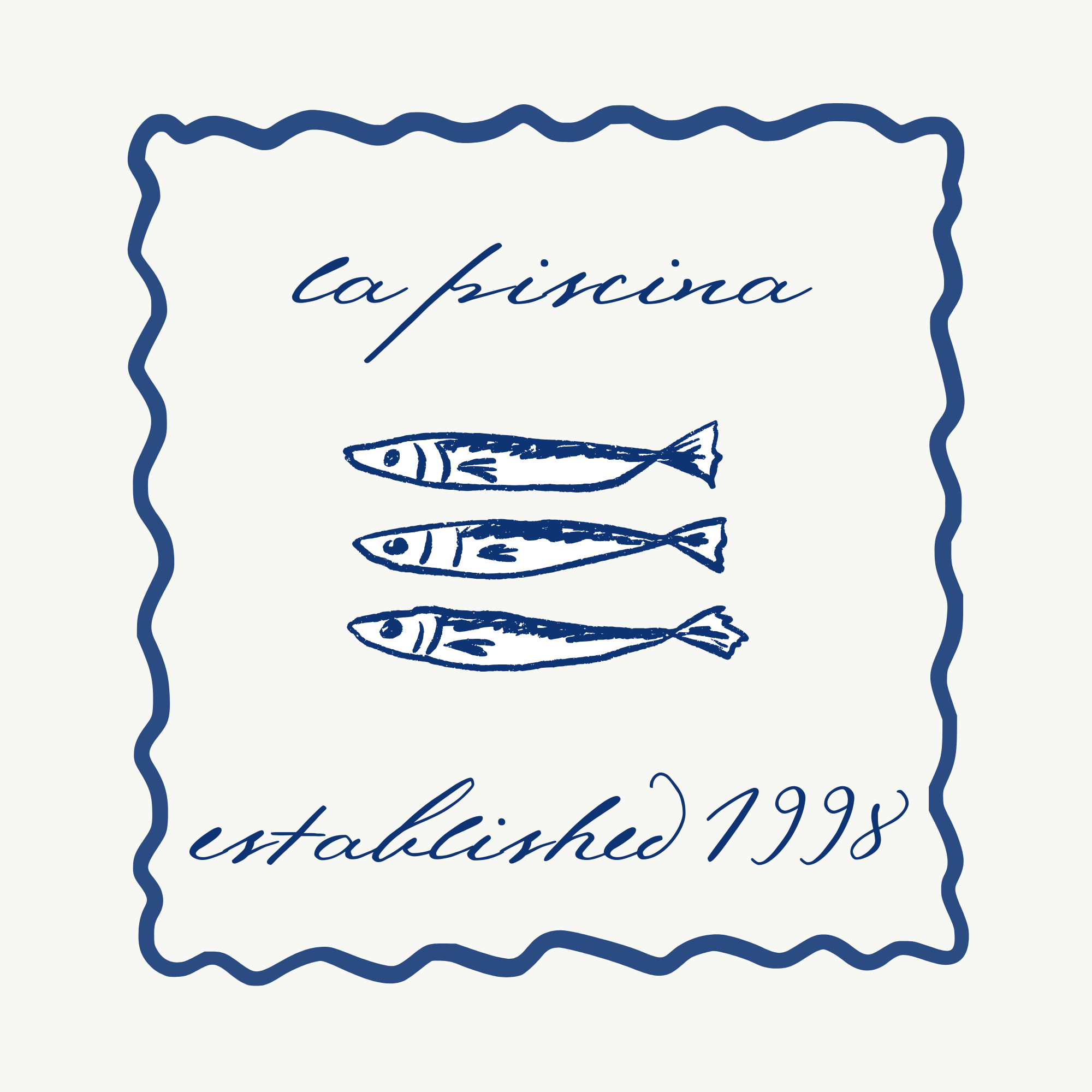 La Piscina restaurant branding design