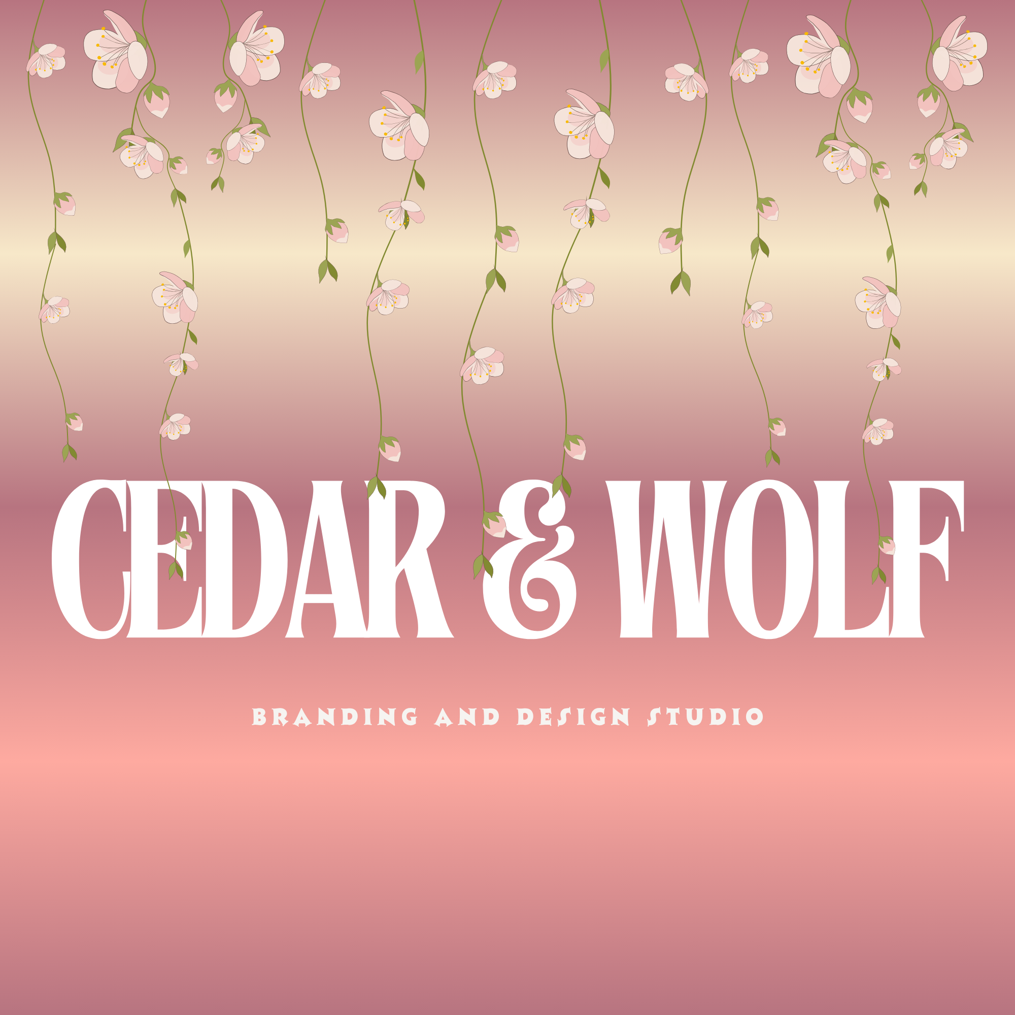 Cedar & Wolf brand identity and digital design studio
